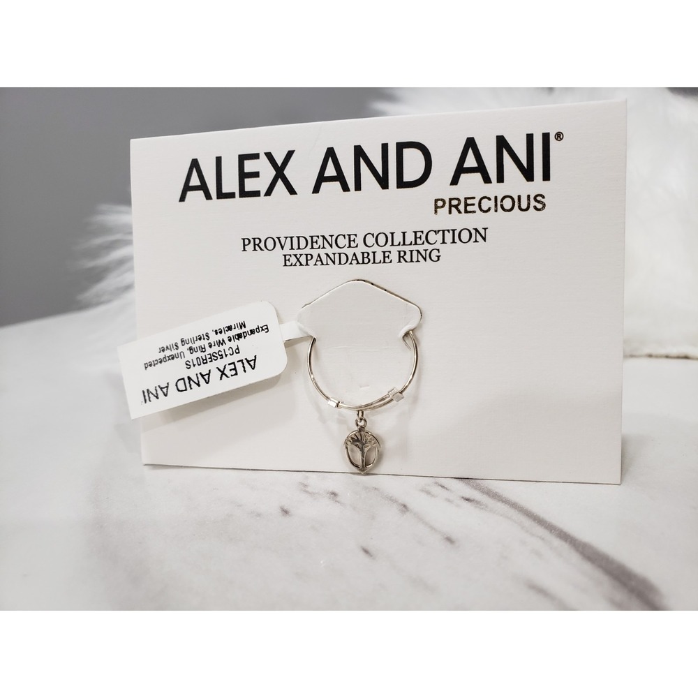 NWT Alex And Ani Unexpected Miracles Acorn Ring-Sterling Silver TREE OF LIFE